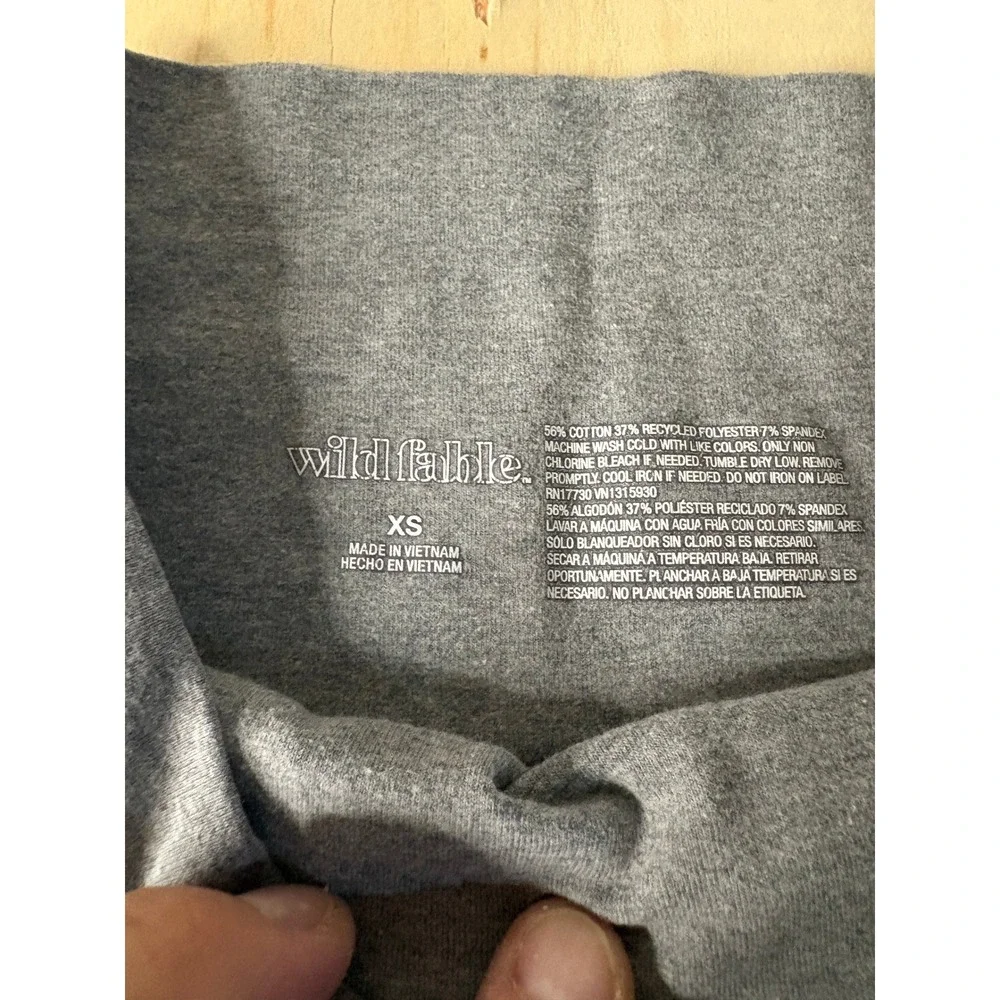 Wild Fable Women XS Heather Gray High Waisted Flare Leggings Bell Bottom Yoga Pa